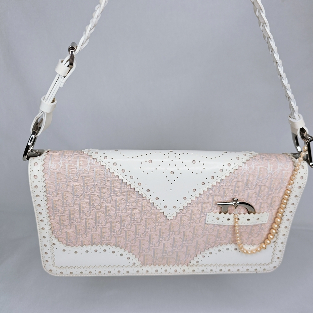 Christian Dior Extremely Rare Pink Trotter Shoulder Bag - Picture 6 of 17